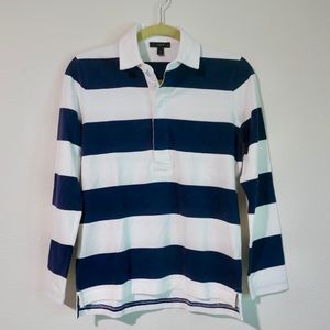 long sleeve rugby striped shirt NWT